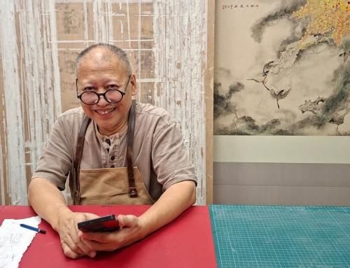狮城别具特色的书画装裱业
